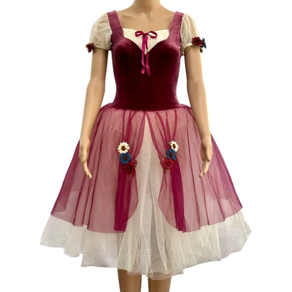 Vintage Curtain Call Costumes milkmaid fairy coquette dress Whimsical Small - Picture 1 of 13